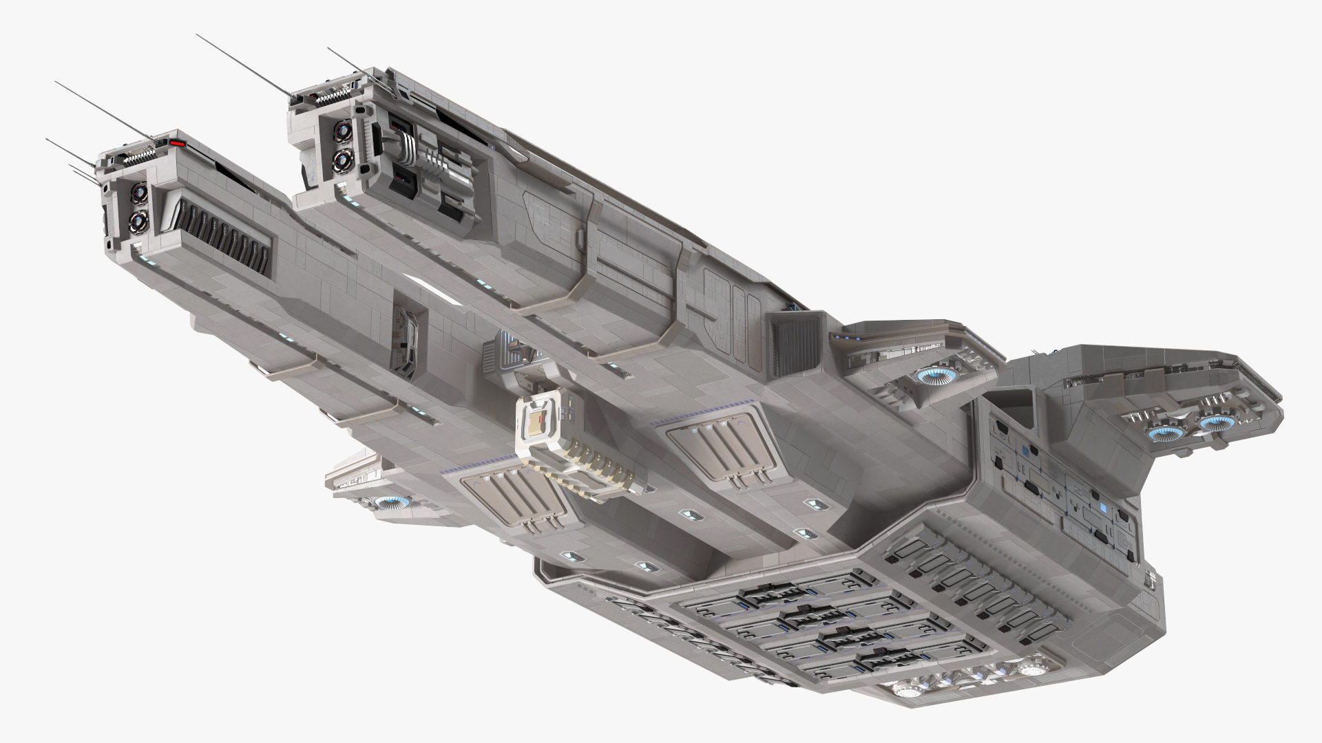 3D Civilian Spaceship model