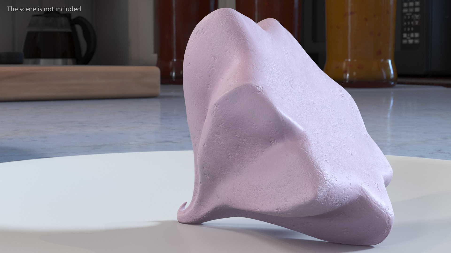 Small Cone Meringue Pink 3D model