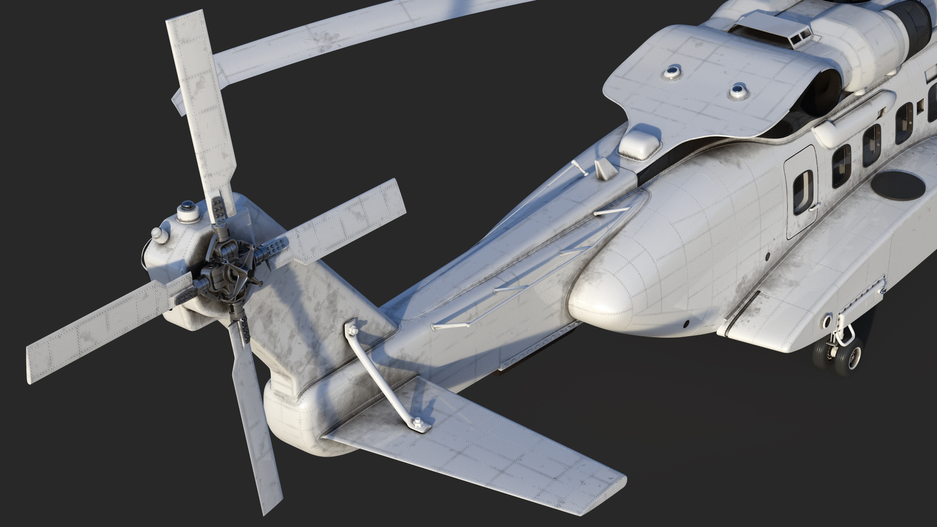 3D Civil Helicopter Generic Rigged