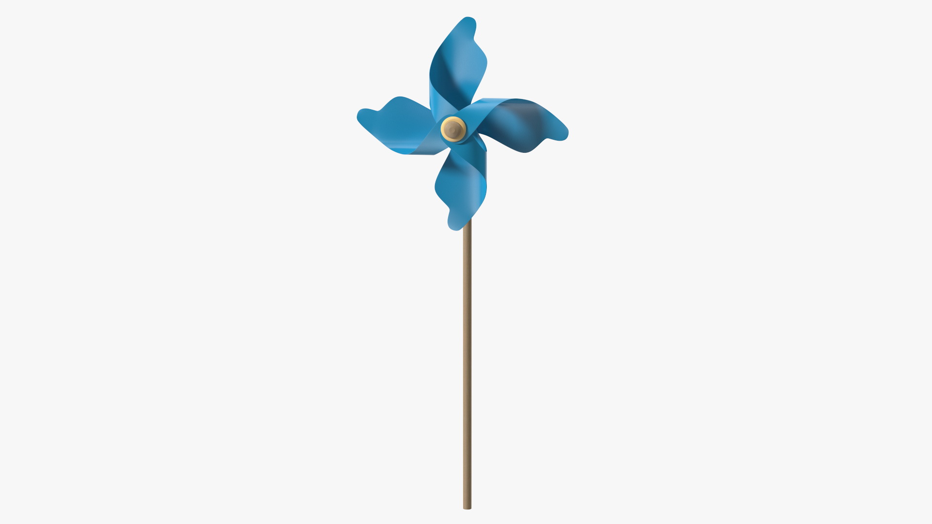 3D Pinwheel Blue model