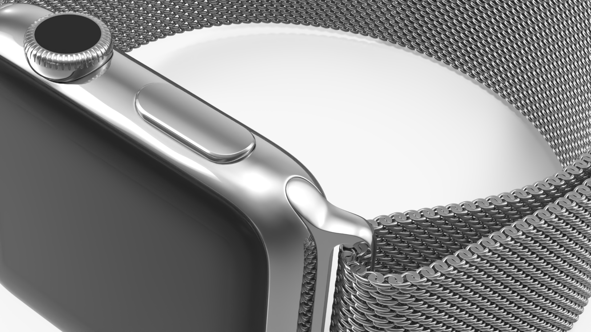 3D Apple Watch with Mesh Band