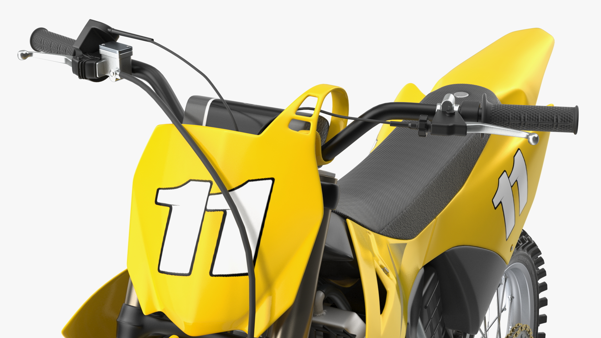 Motocross Motorcycle Rigged 3D