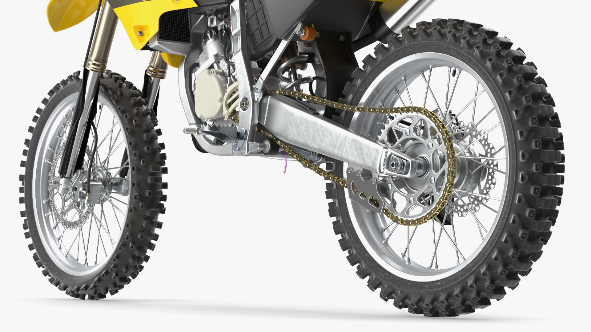 Motocross Motorcycle Rigged 3D