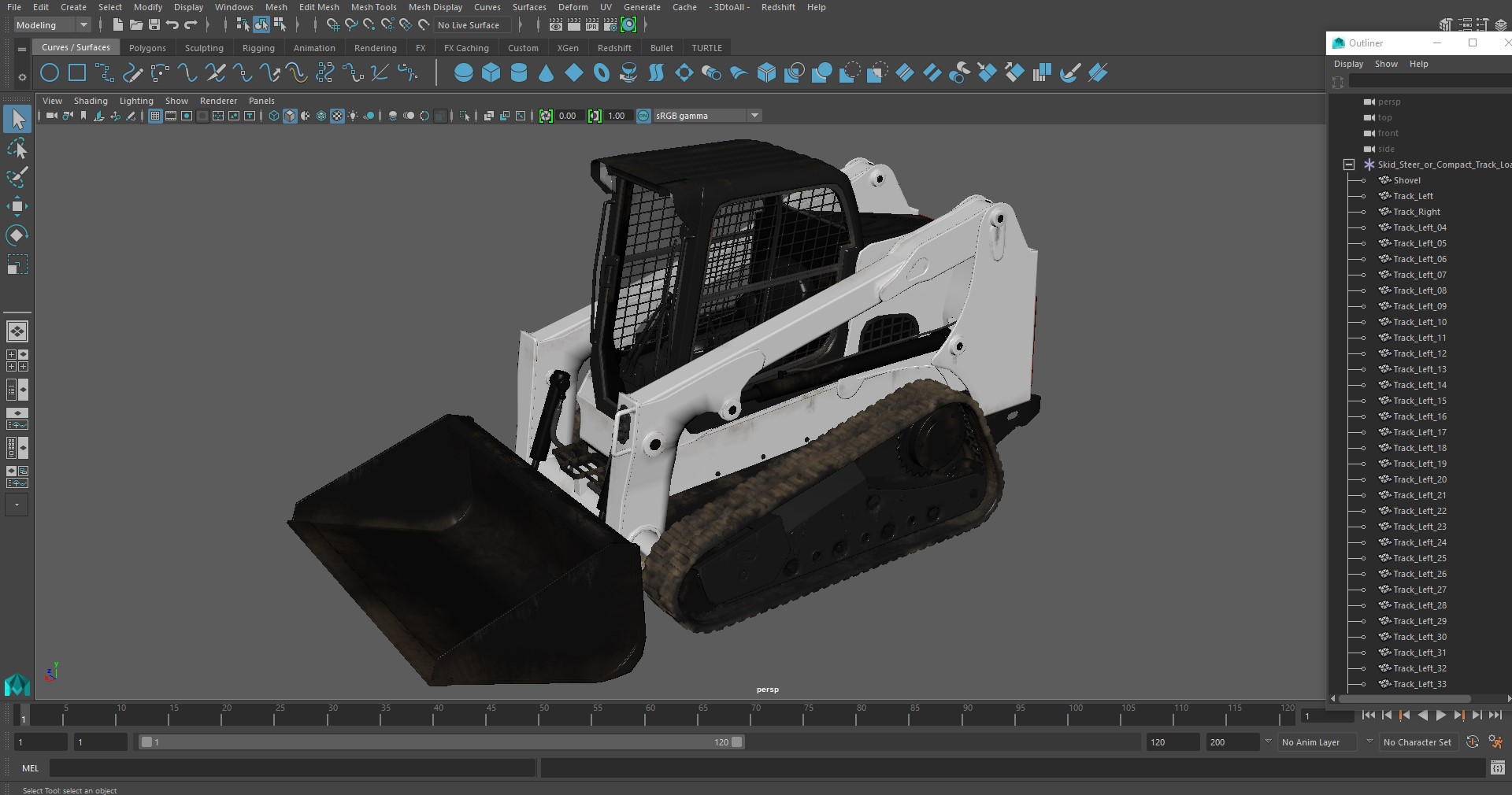 Skid Steer or Compact Track Loader 3D model