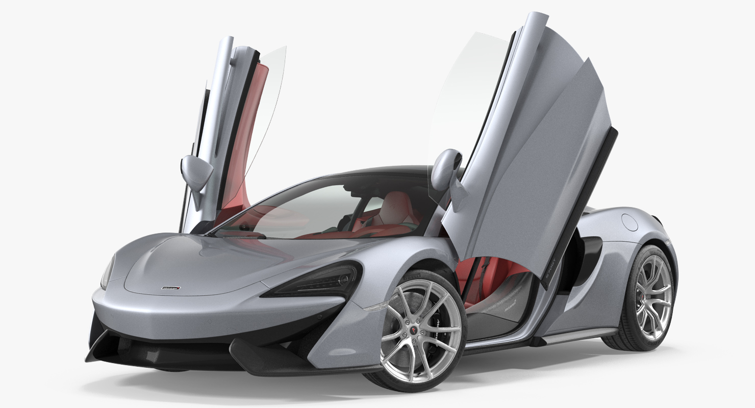 3D model McLaren 570GT 2017 Rigged