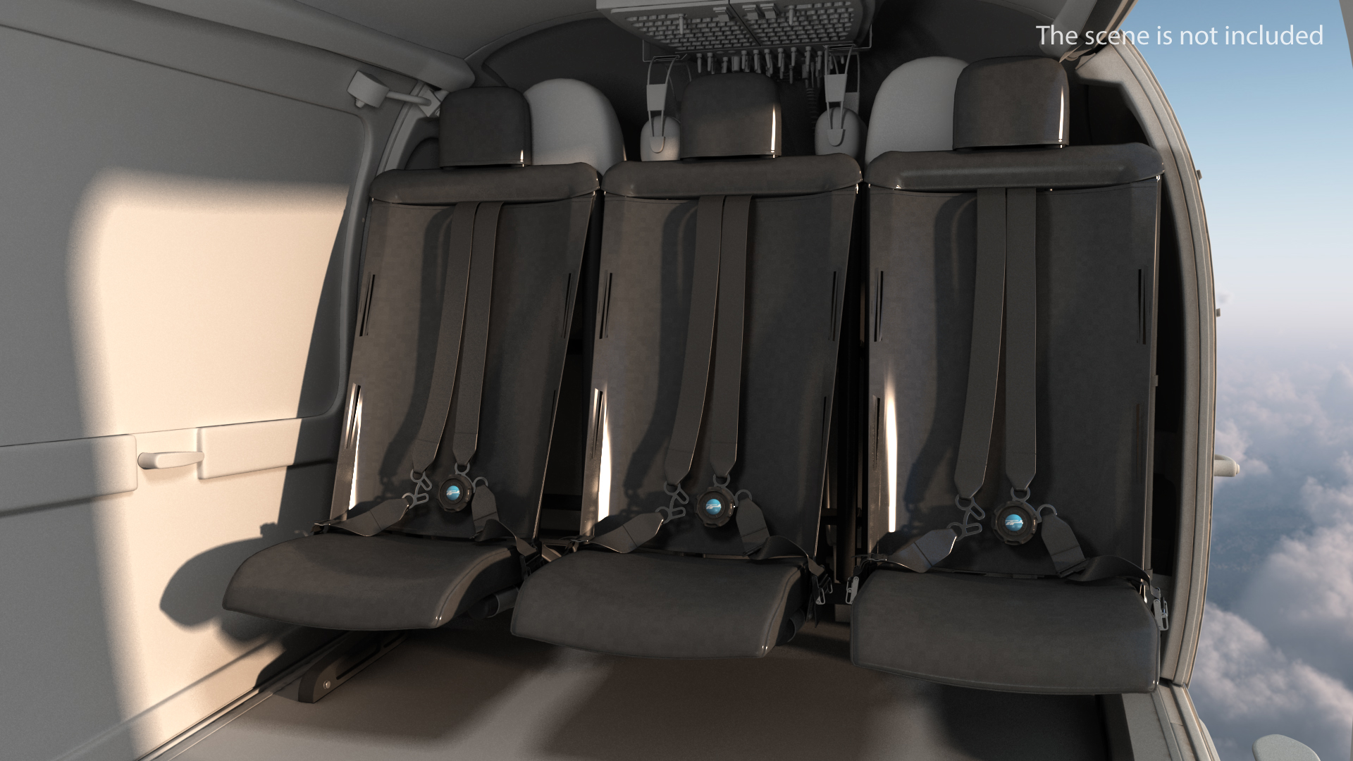 3D Helicopter Passenger Seats