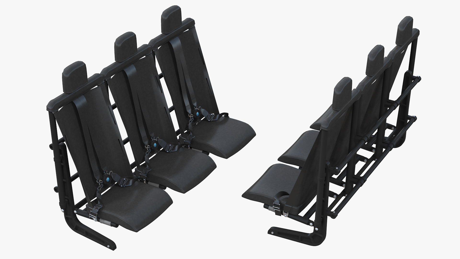 3D Helicopter Passenger Seats