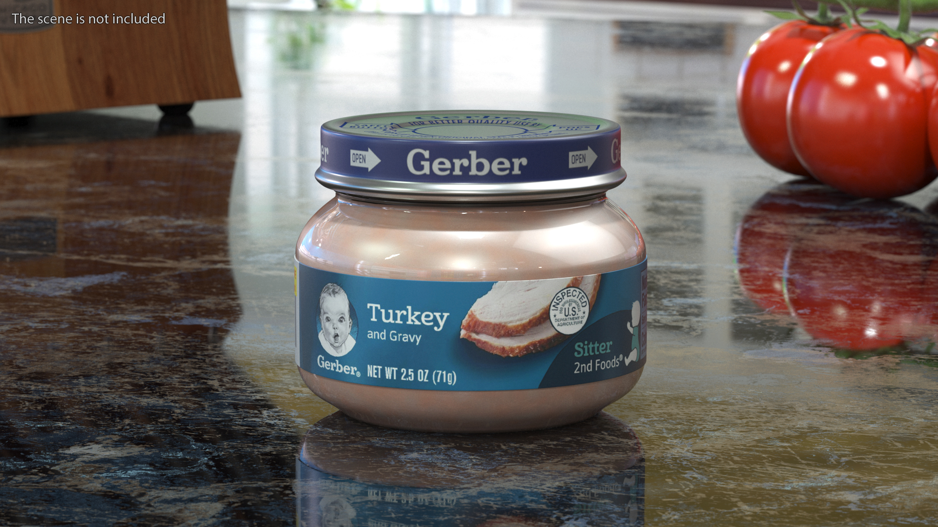 3D Turkey Gerber Baby Food Jar 71g