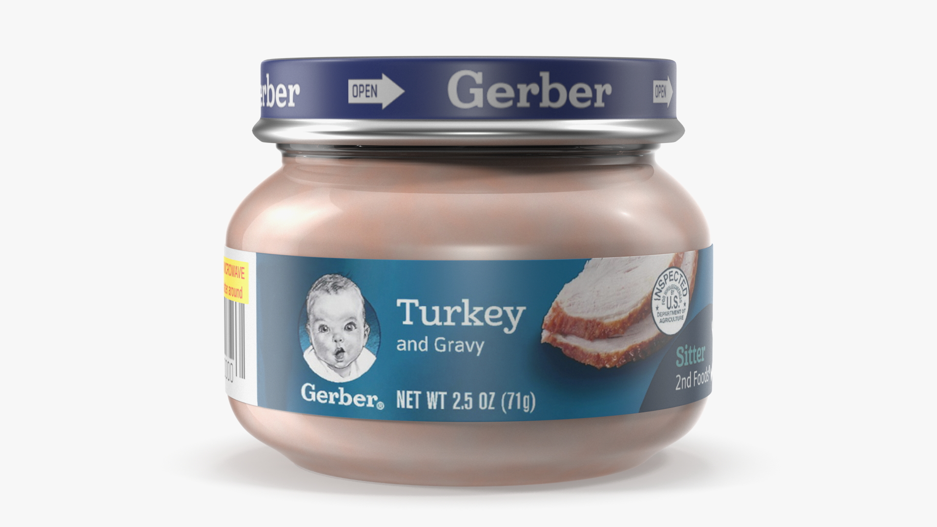 3D Turkey Gerber Baby Food Jar 71g