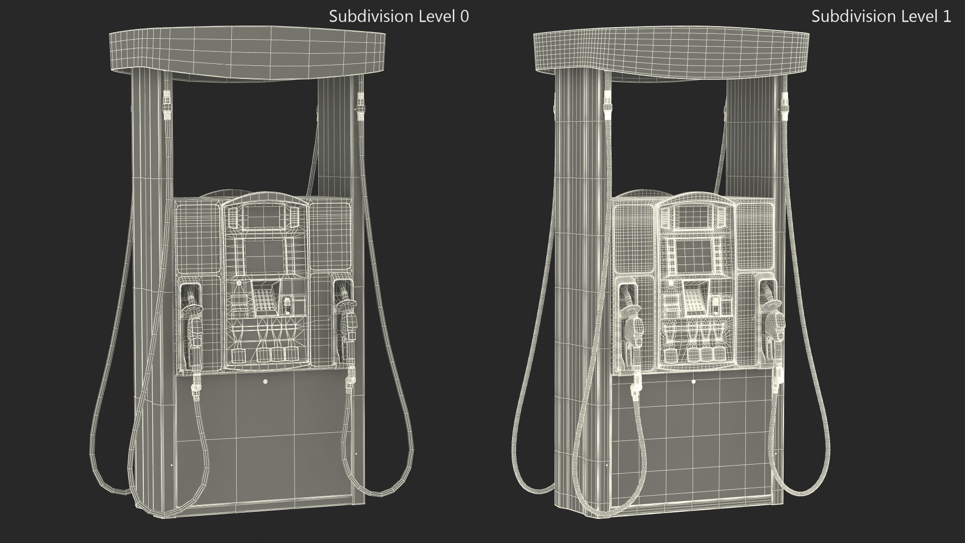 Gas Pump Green 3D model