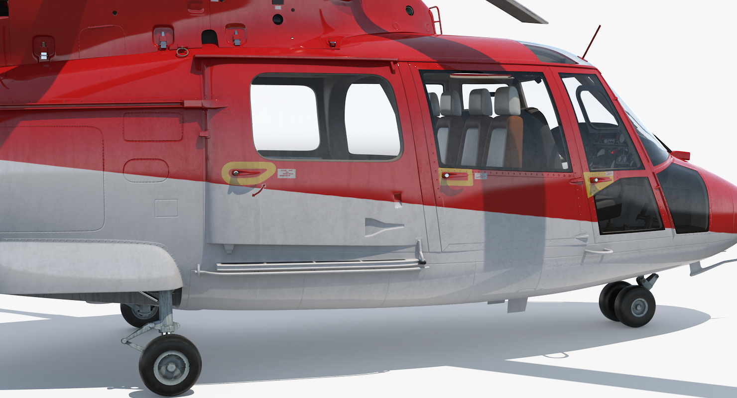 Helicopter Emergency Medical Eurocopter AS 365 N2 Dauphin 3D