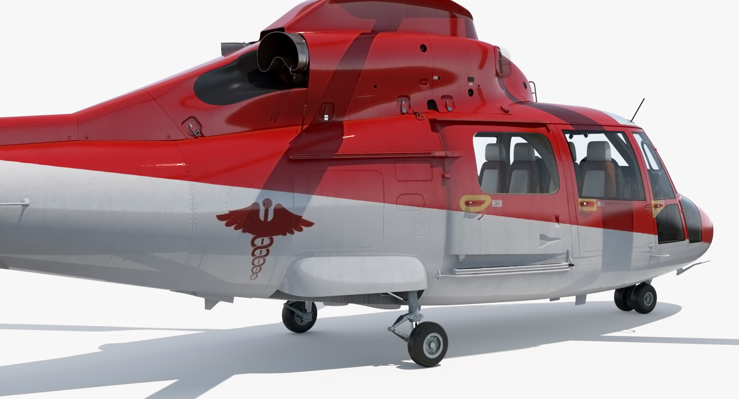 Helicopter Emergency Medical Eurocopter AS 365 N2 Dauphin 3D