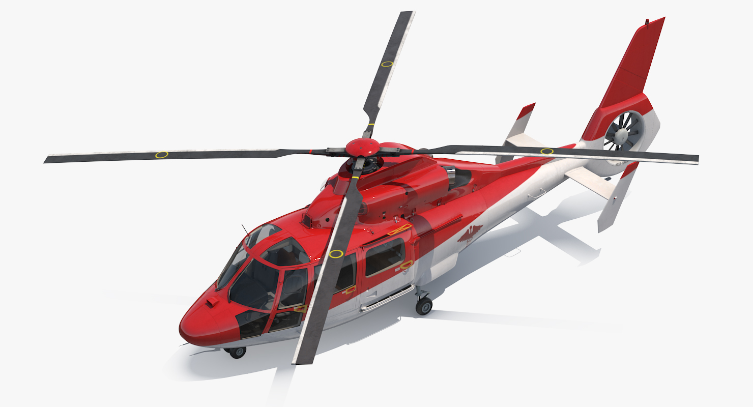 Helicopter Emergency Medical Eurocopter AS 365 N2 Dauphin 3D