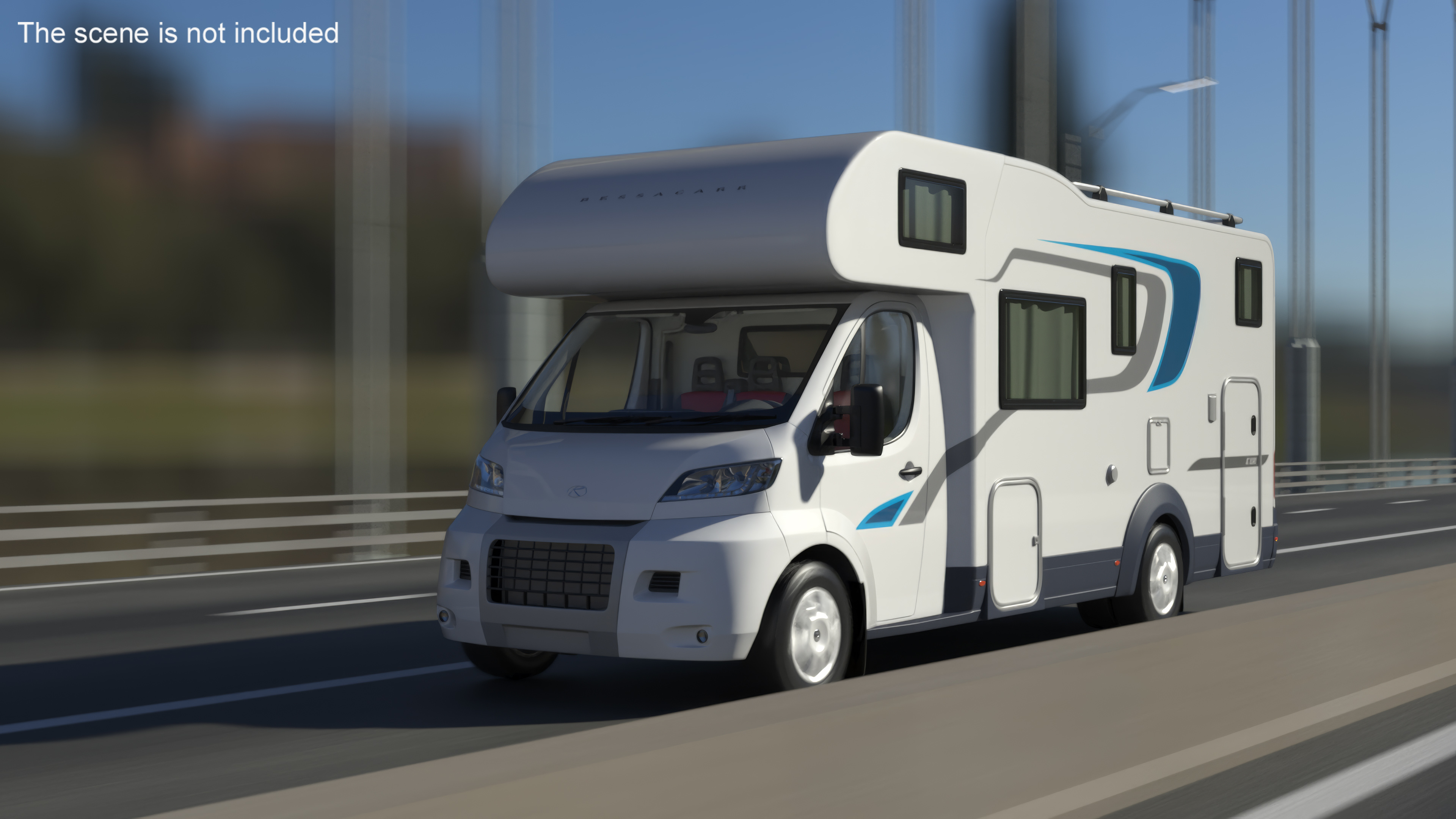 Bessacarr Modern Motorhome Recreational Vehicle 3D