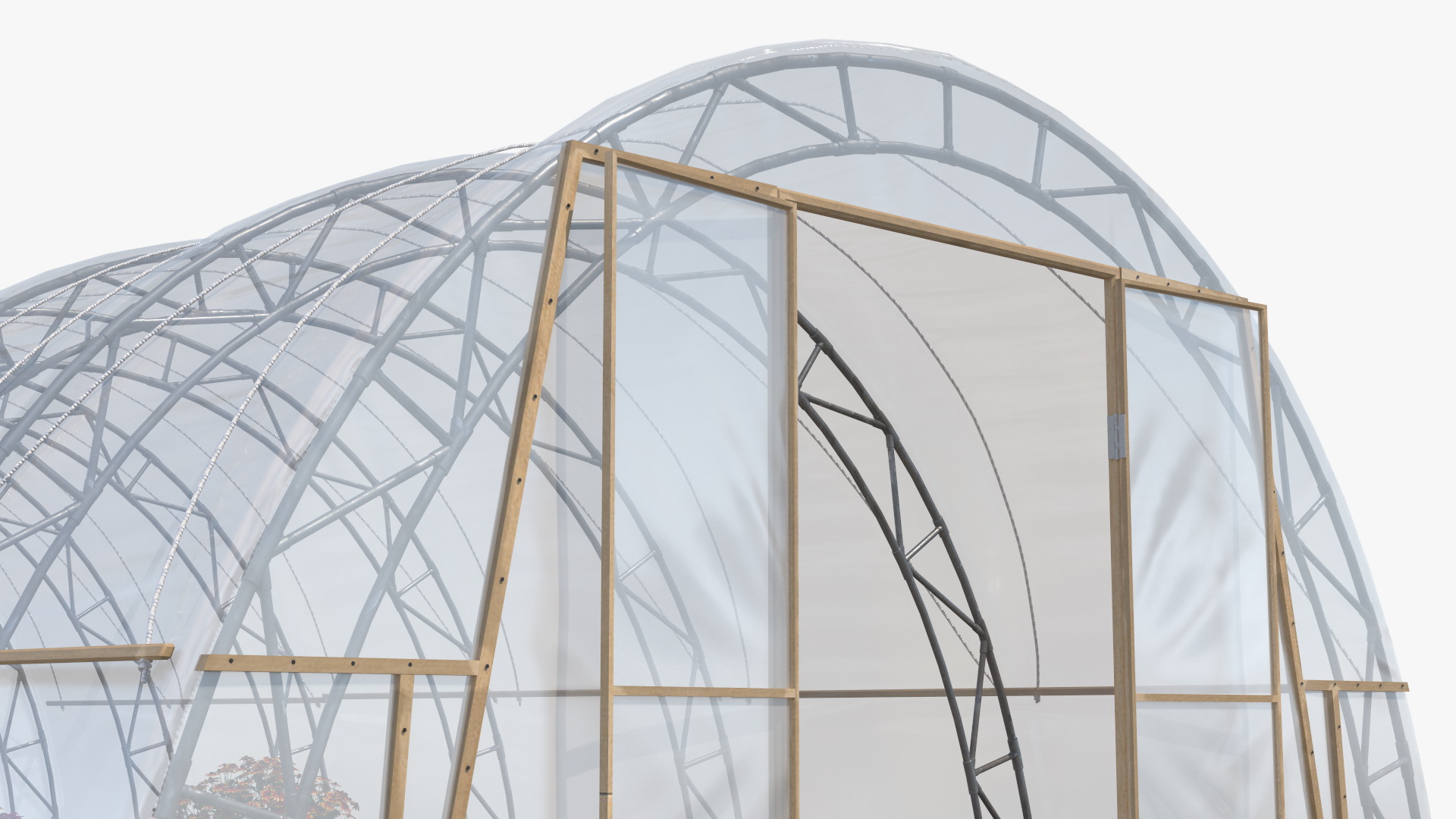 Greenhouse Winter Garden with Flowers 3D