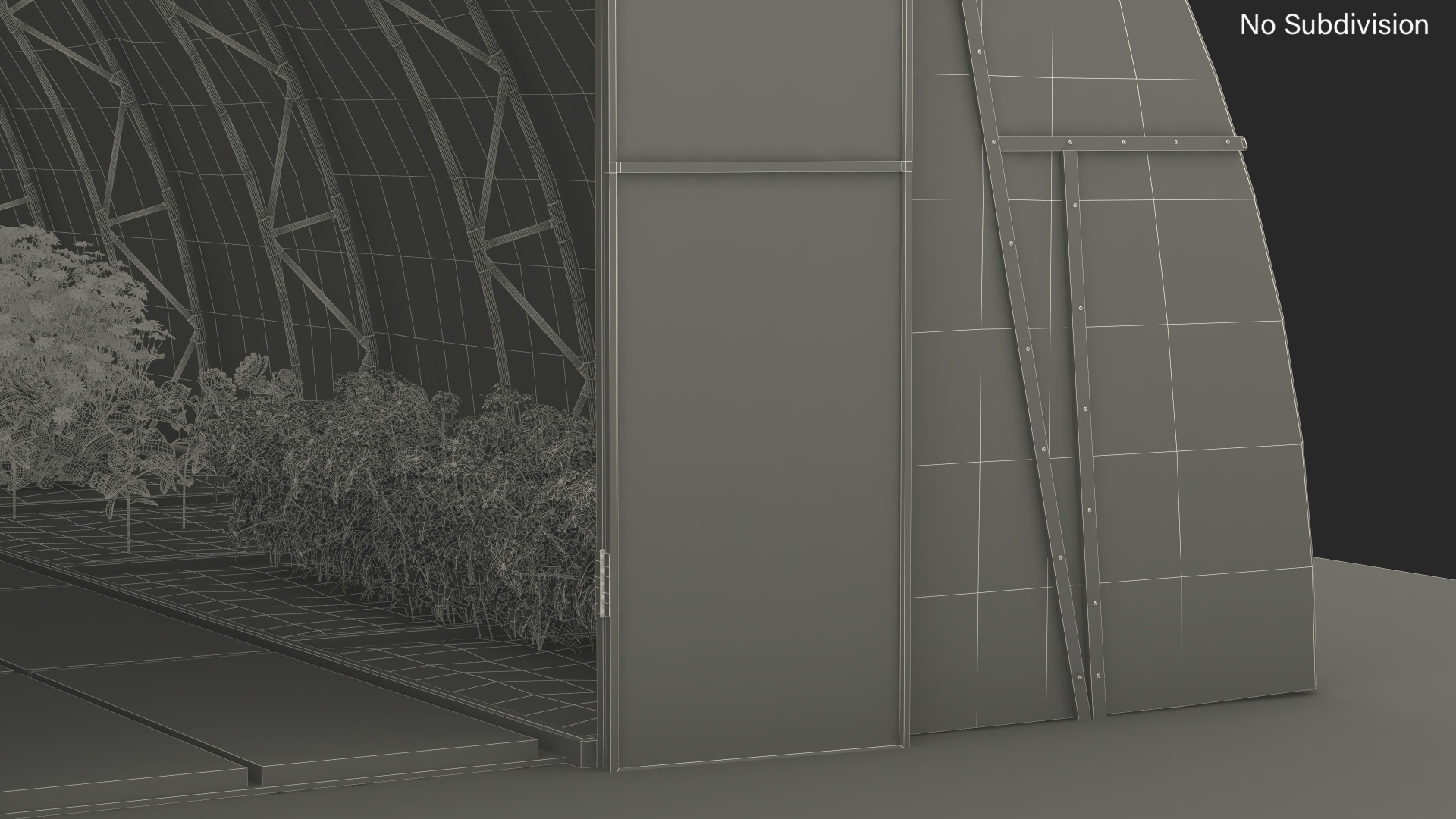 Greenhouse Winter Garden with Flowers 3D