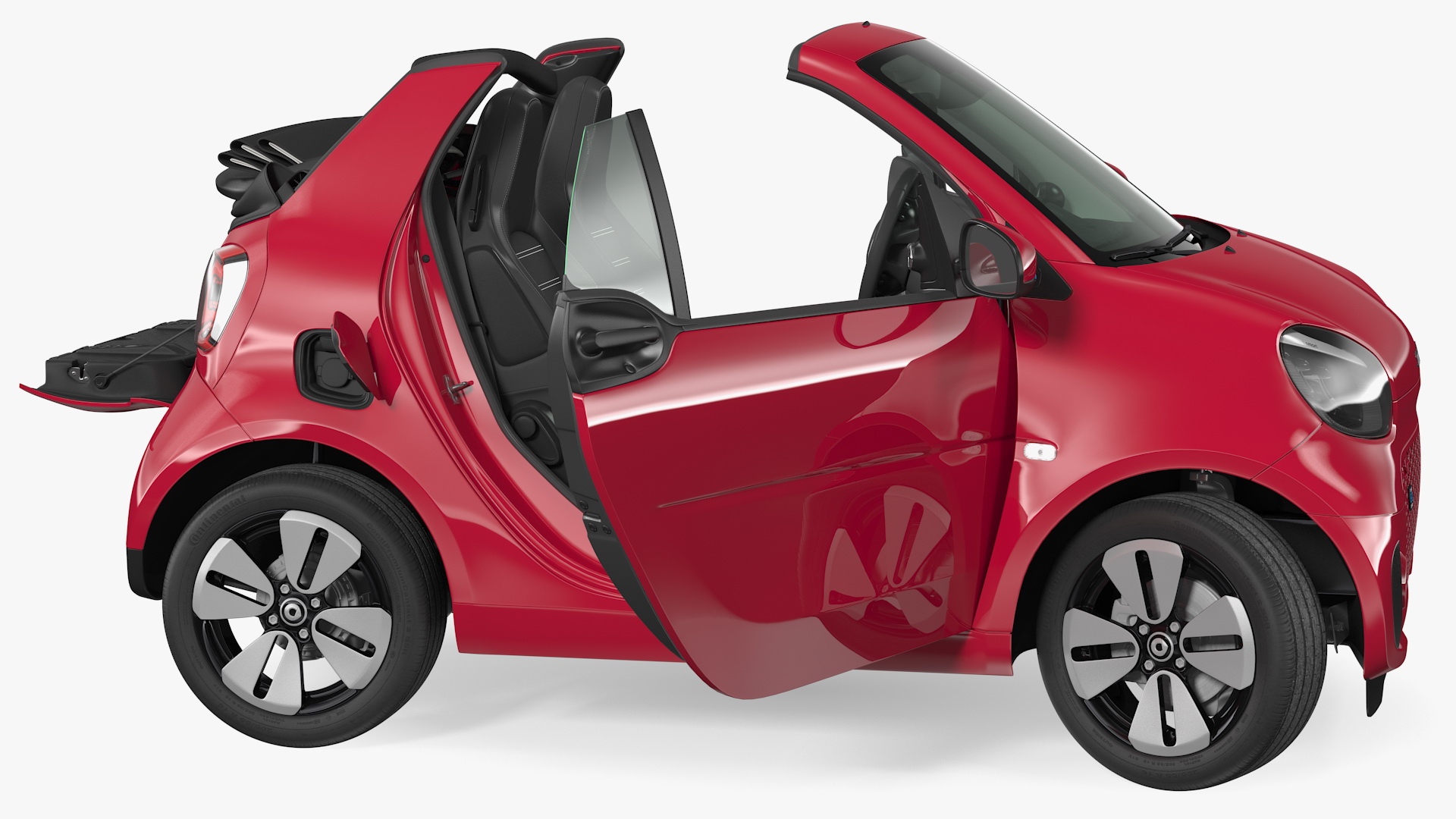 Smart EQ Cabrio Rigged 3D