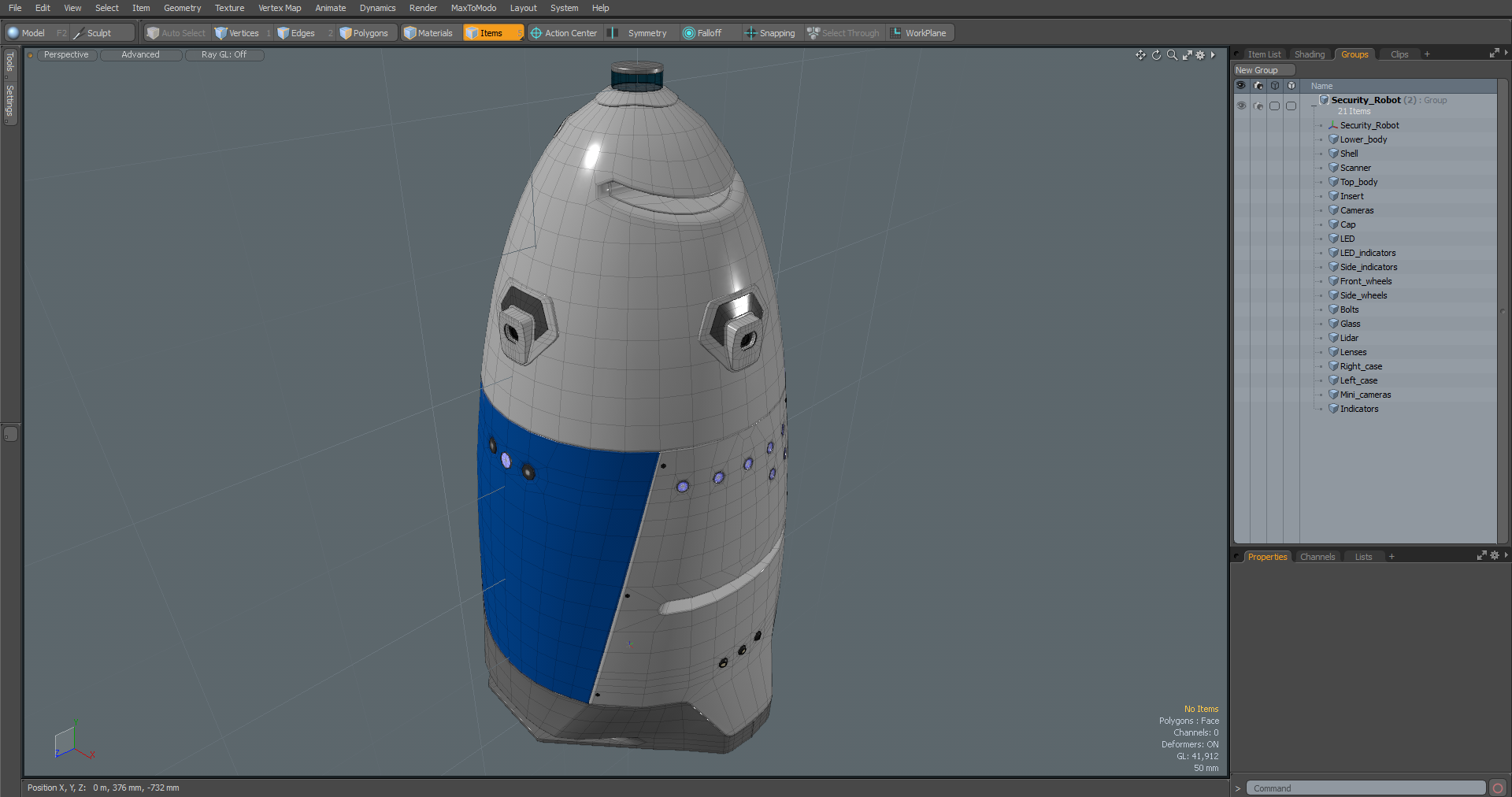 Security Robot 3D model