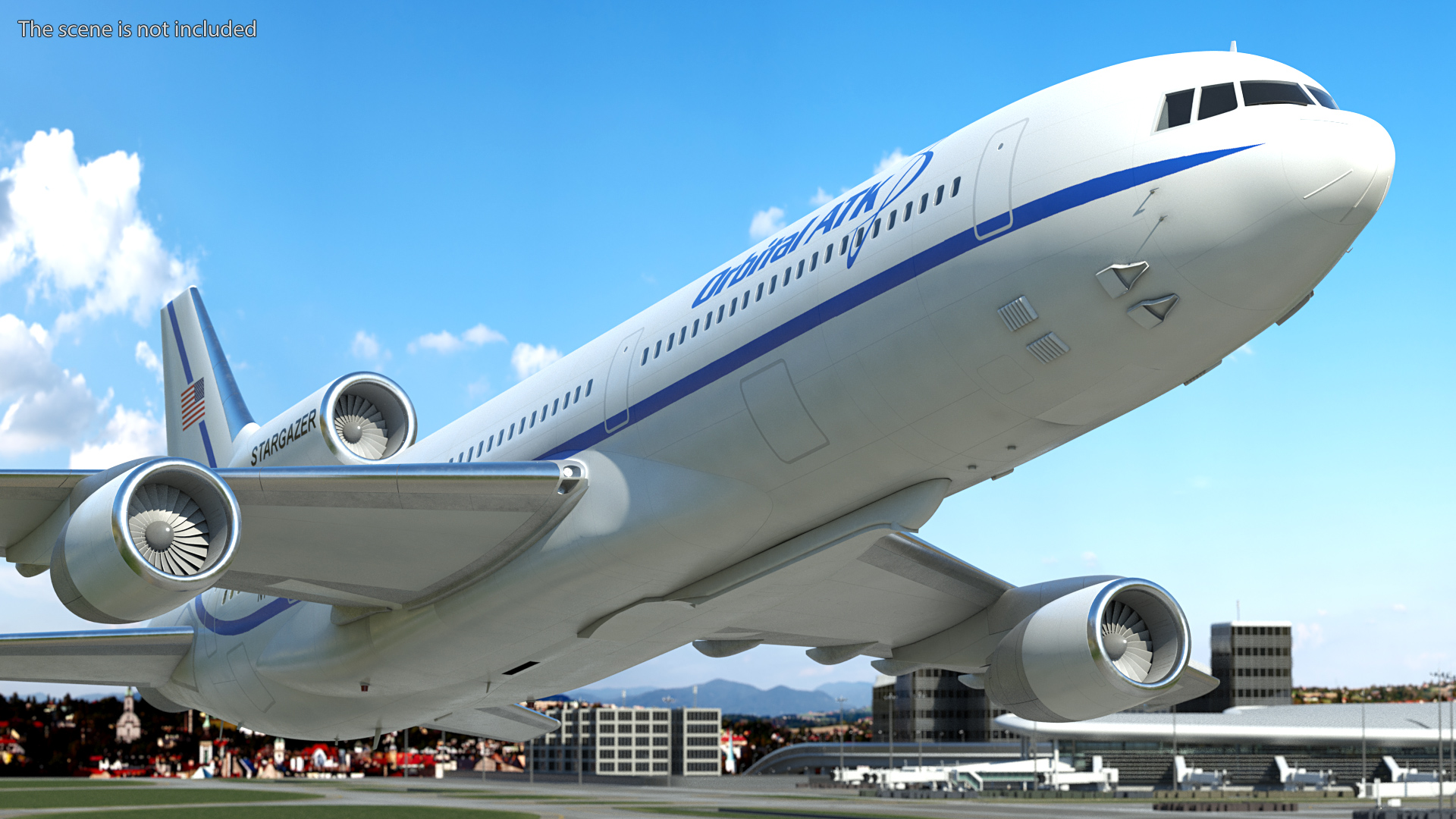 3D Lockheed L1011 Stargazer Flight