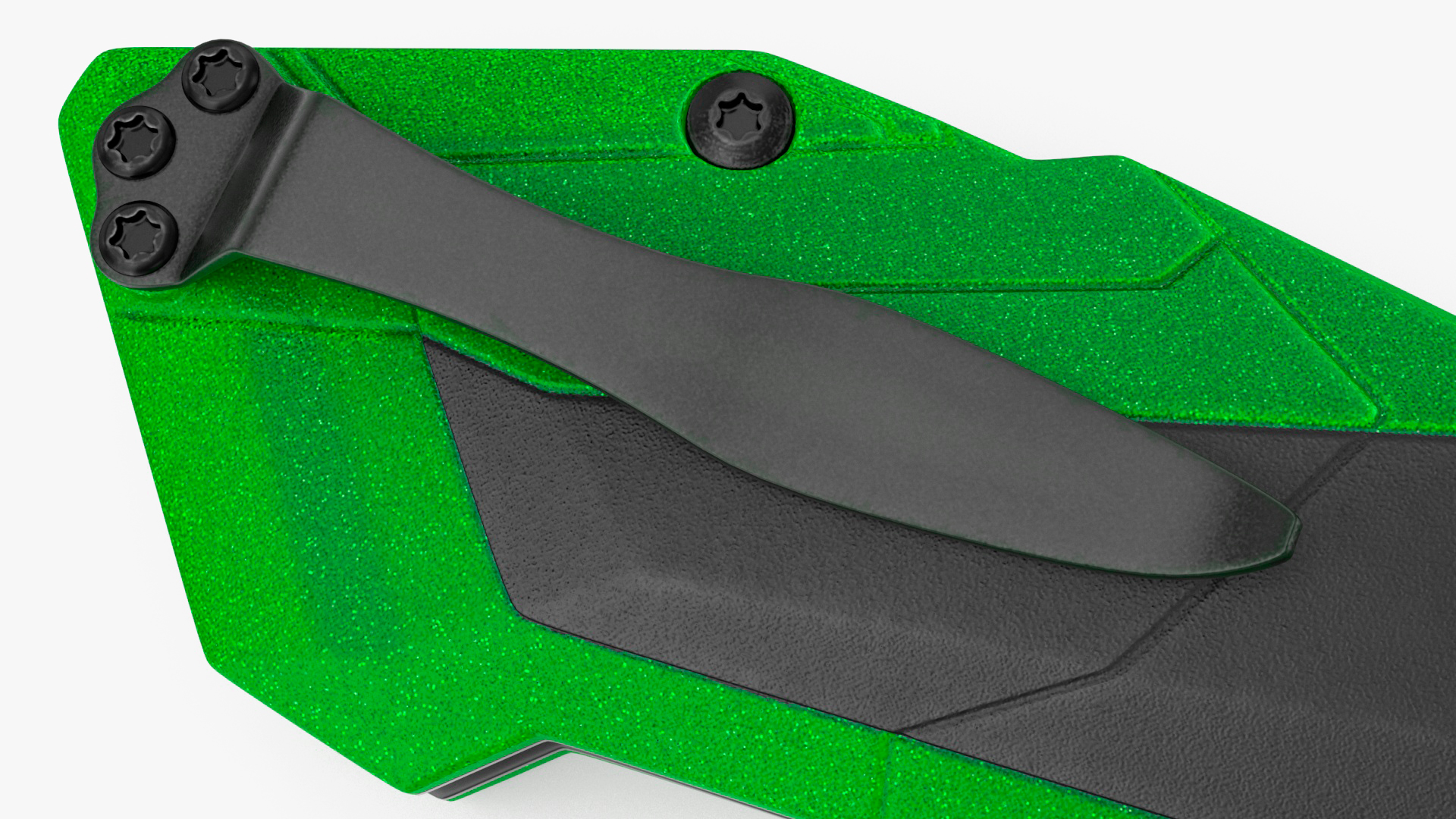 3D Fantastic Knife Folded Dark Green model