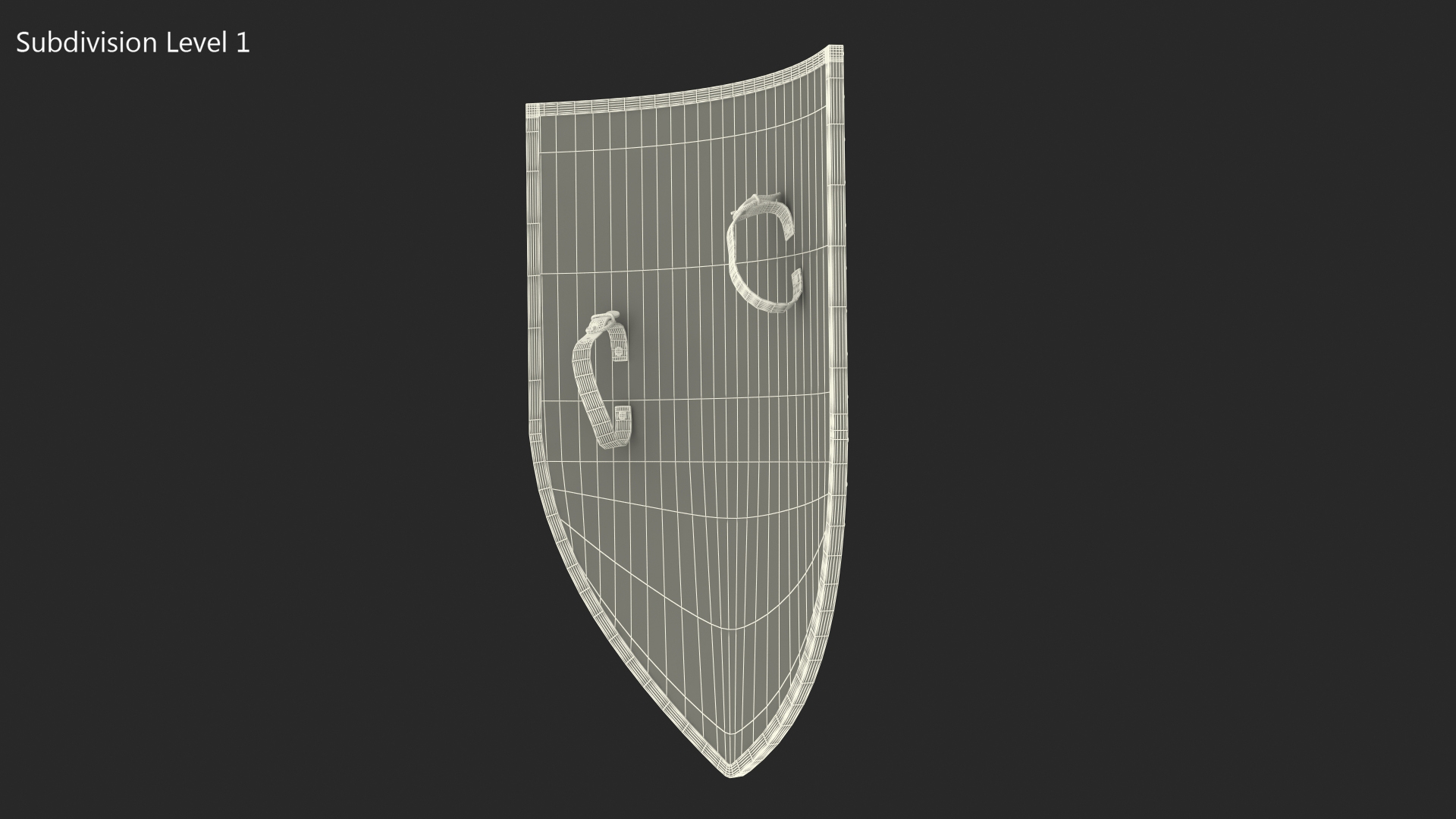 3D Knight Shield model