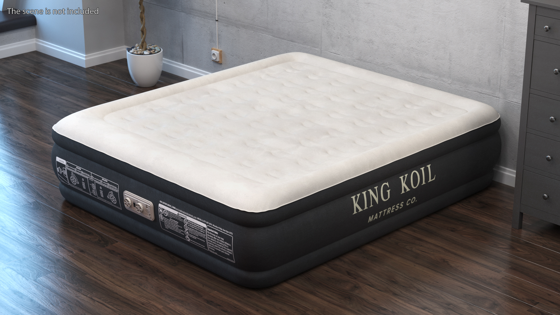 3D Air Mattress King Koil California King Size model