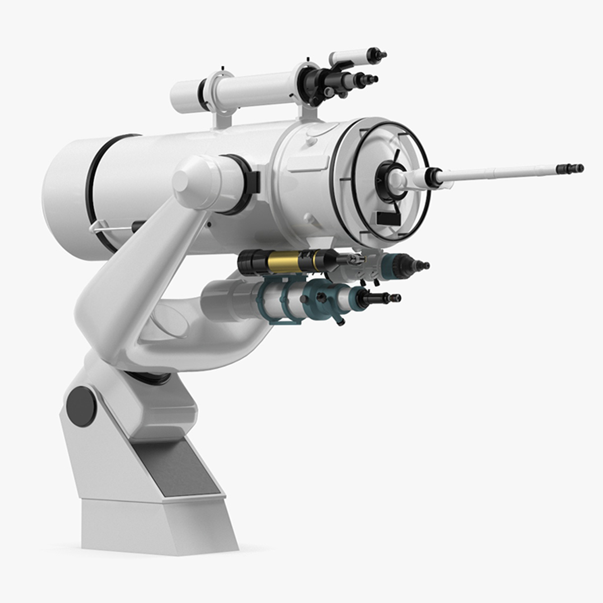 3D Scientific Observatory Telescope Rigged for Cinema 4D model