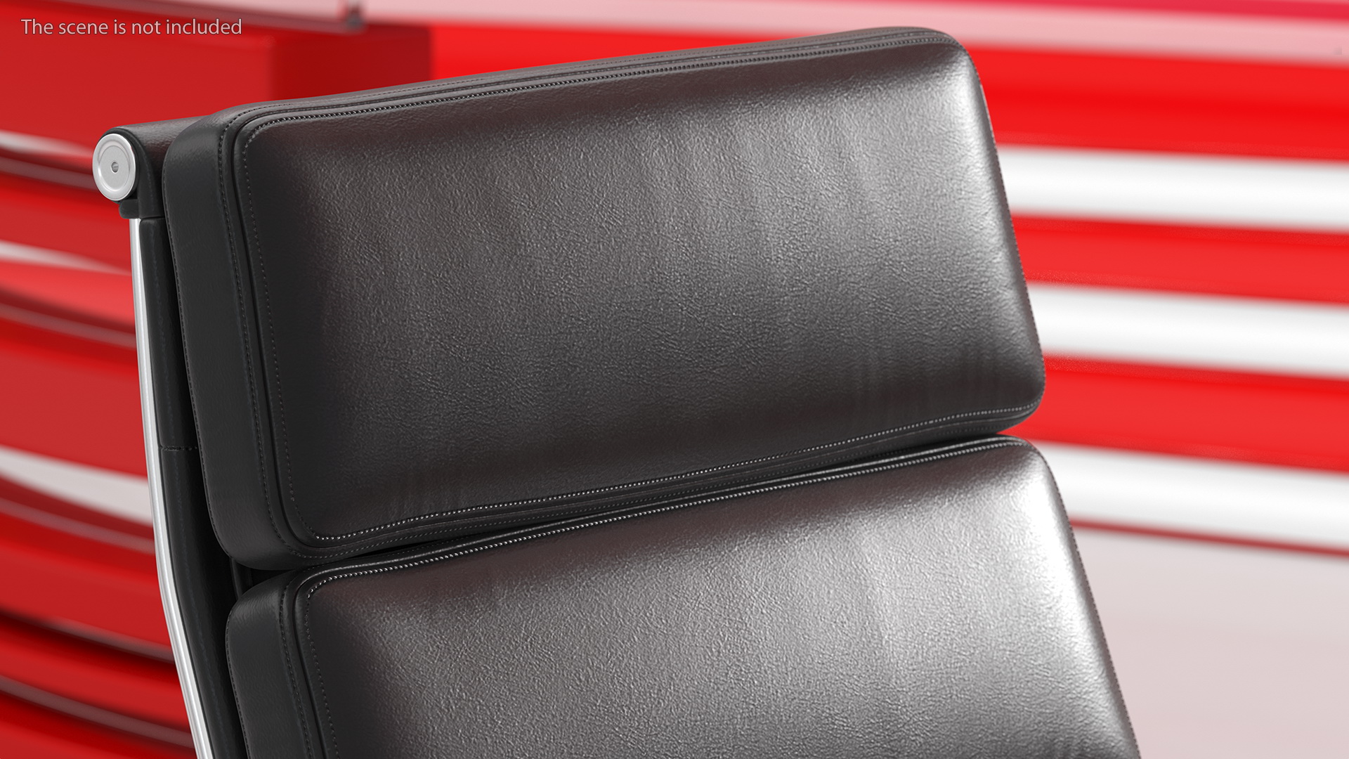 Executive Chair Black Leather 3D model