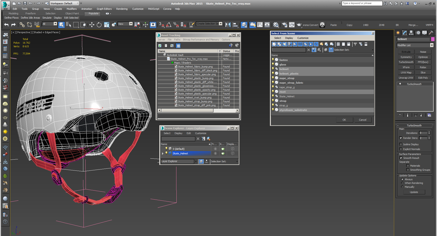 3D model Skate Helmet Pro Tec