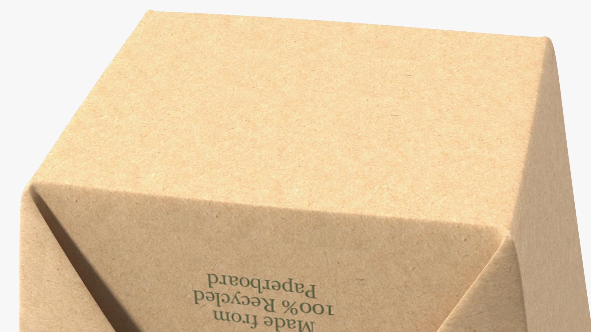 Kraft Paper Take Away Food Container 16 Oz 3D