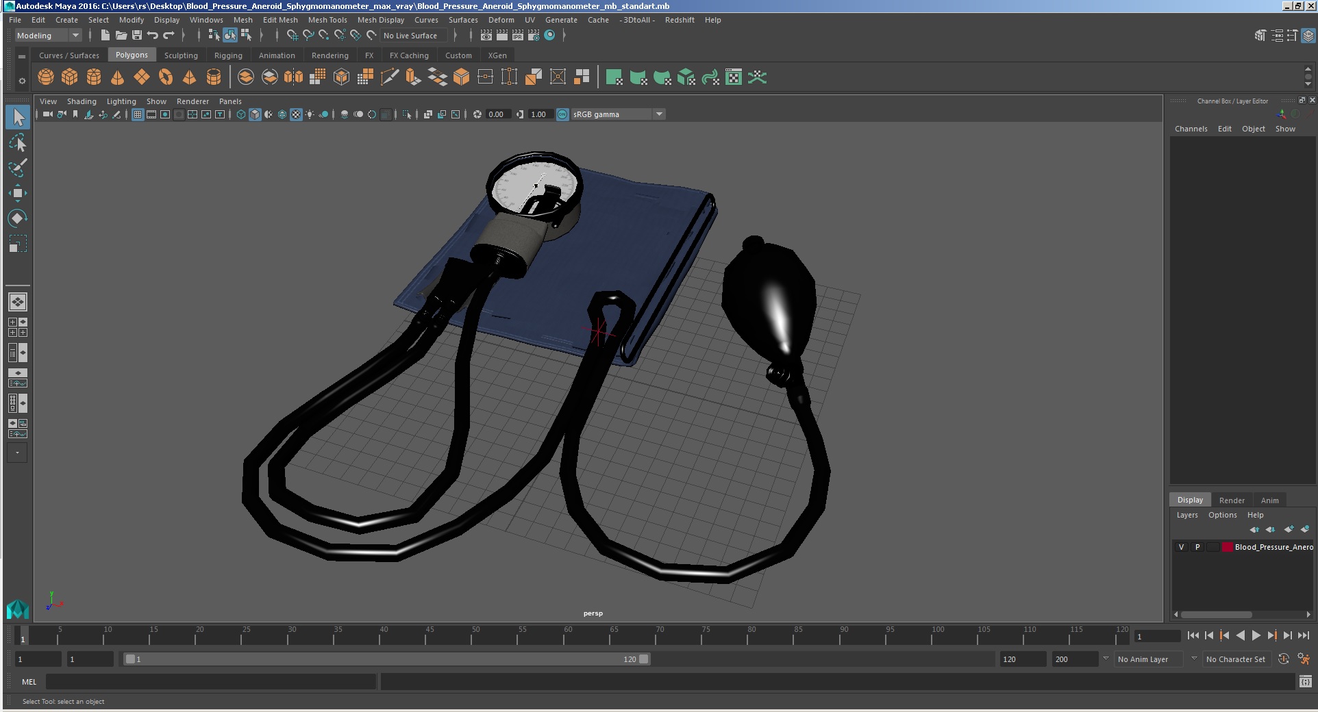 Blood Pressure Aneroid Sphygmomanometer 3D model