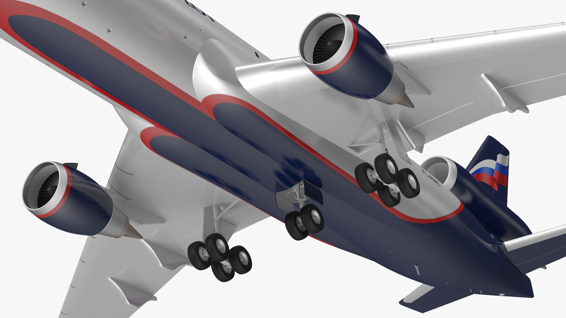 3D McDonnell Douglas MD11 Tri Jet Airliner Aeroflot model