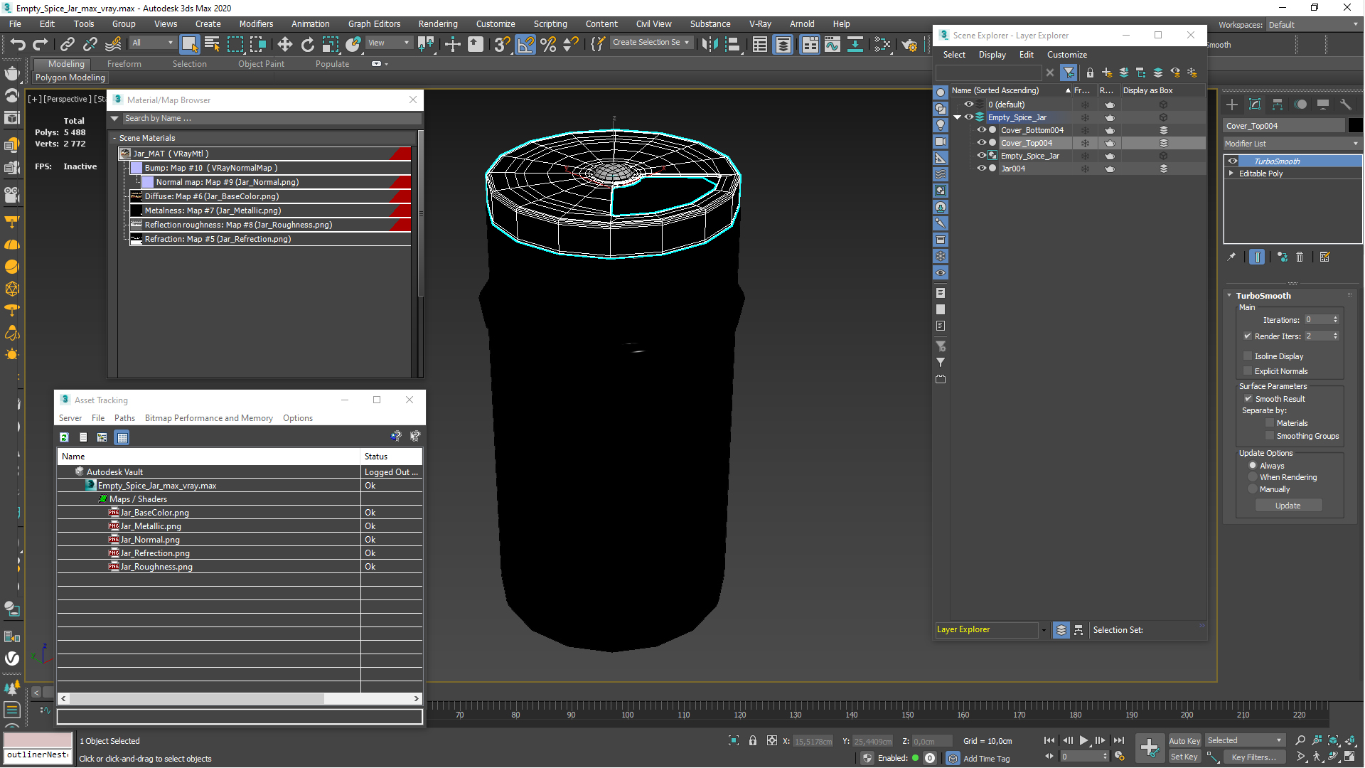 3D model Empty Spice Jar