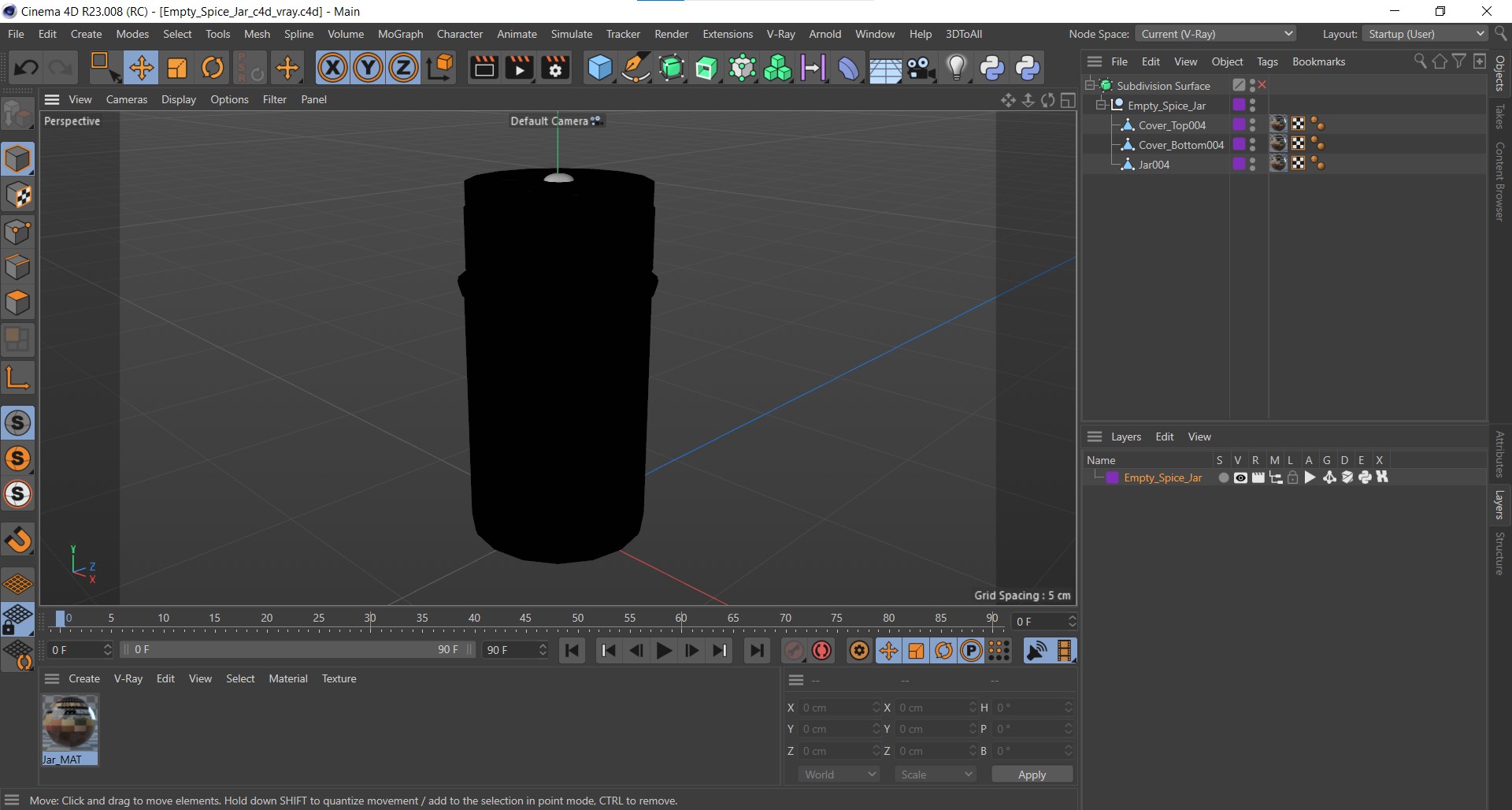 3D model Empty Spice Jar