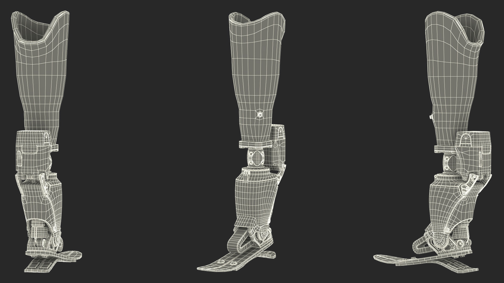 3D model Advanced Prosthetic Leg BiOM Rigged