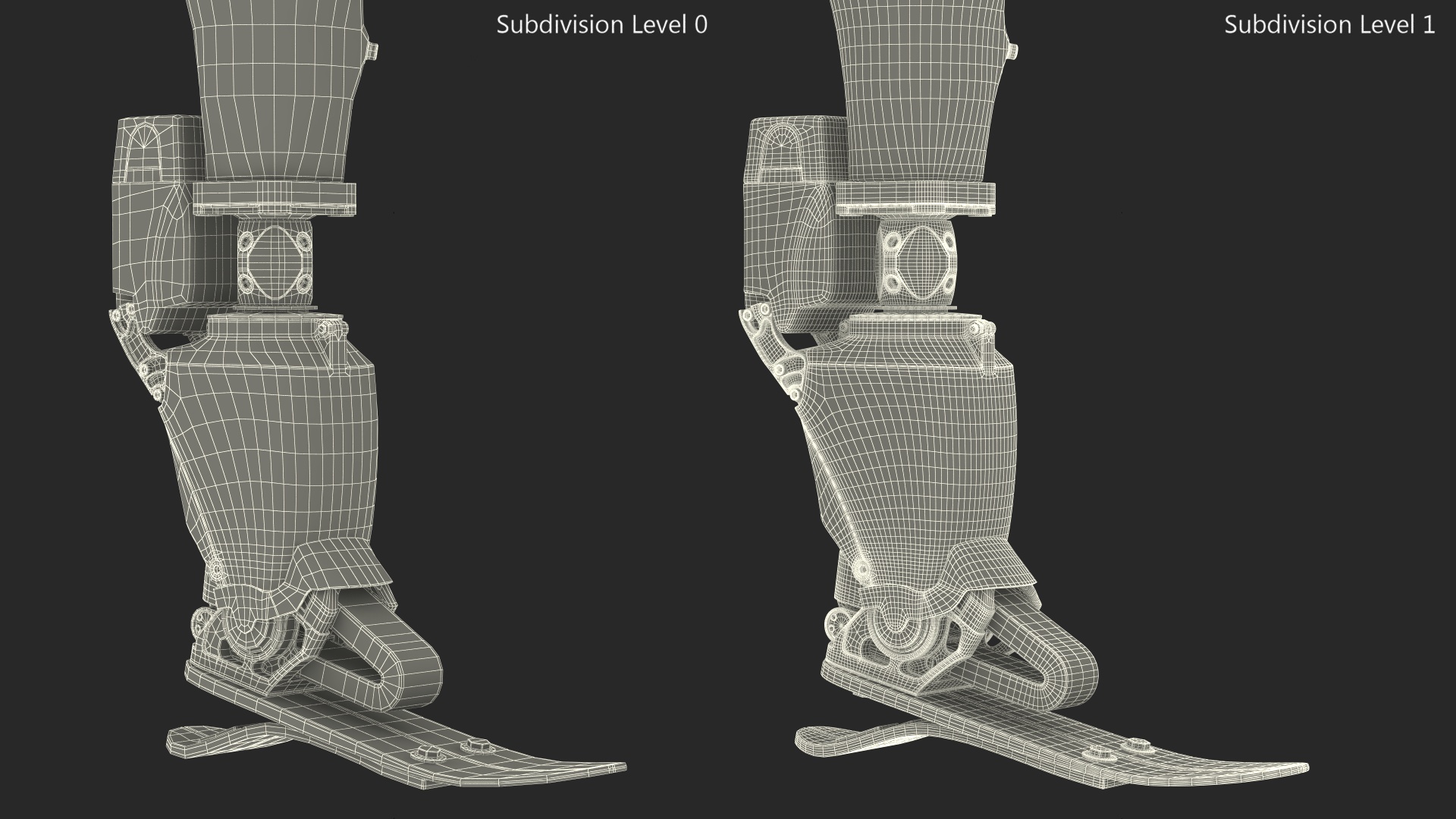 3D model Advanced Prosthetic Leg BiOM Rigged