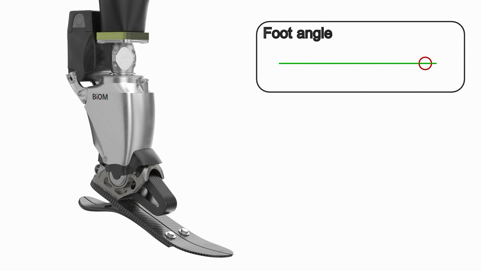 3D model Advanced Prosthetic Leg BiOM Rigged