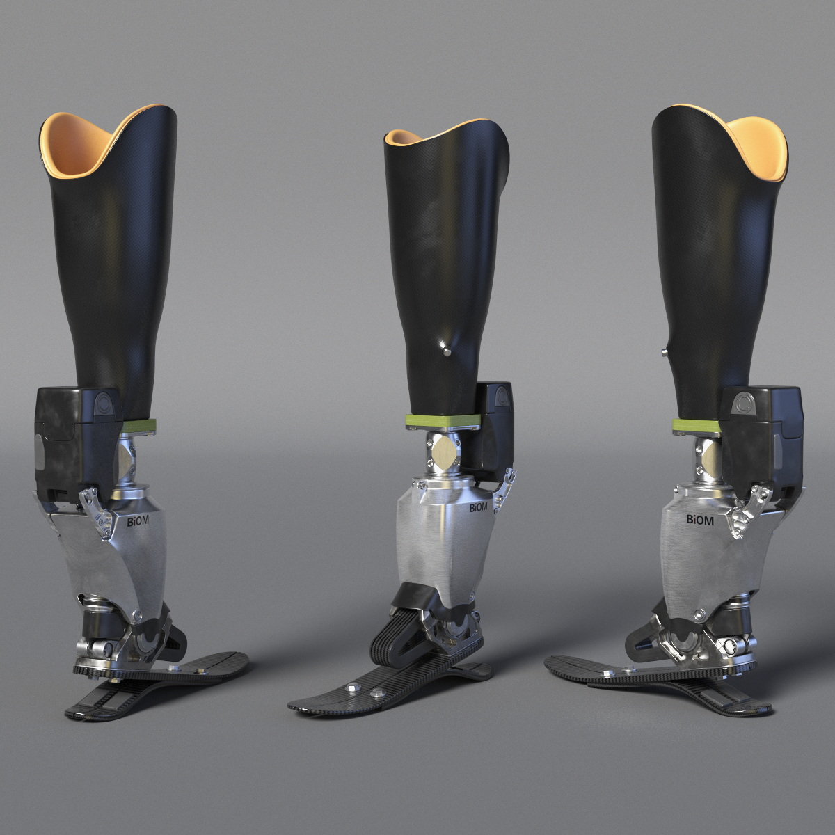 3D model Advanced Prosthetic Leg BiOM Rigged