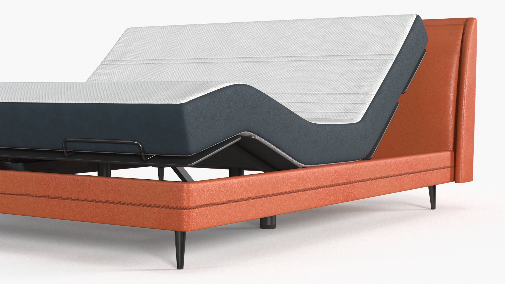 3D Smart Bed Pro Xiaomi Orange Curved Mattress model