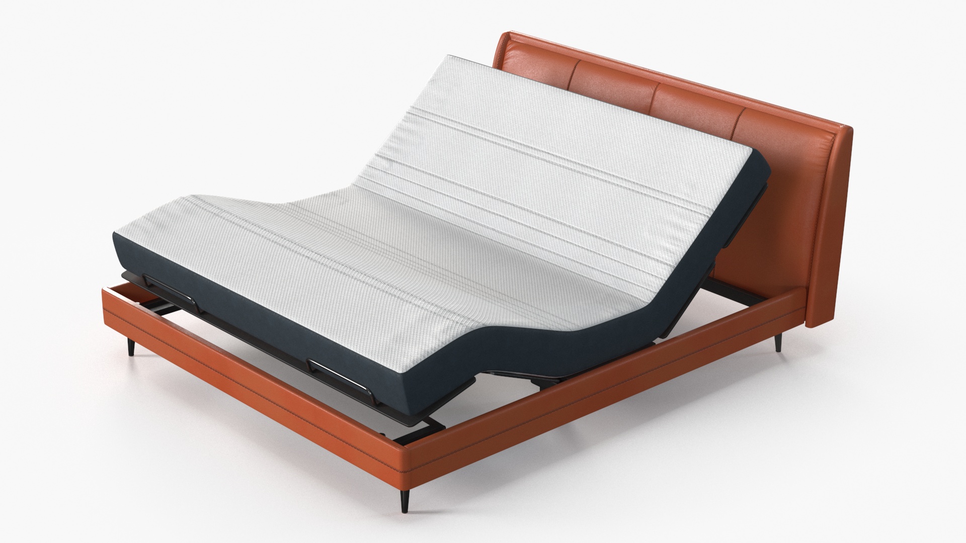 3D Smart Bed Pro Xiaomi Orange Curved Mattress model