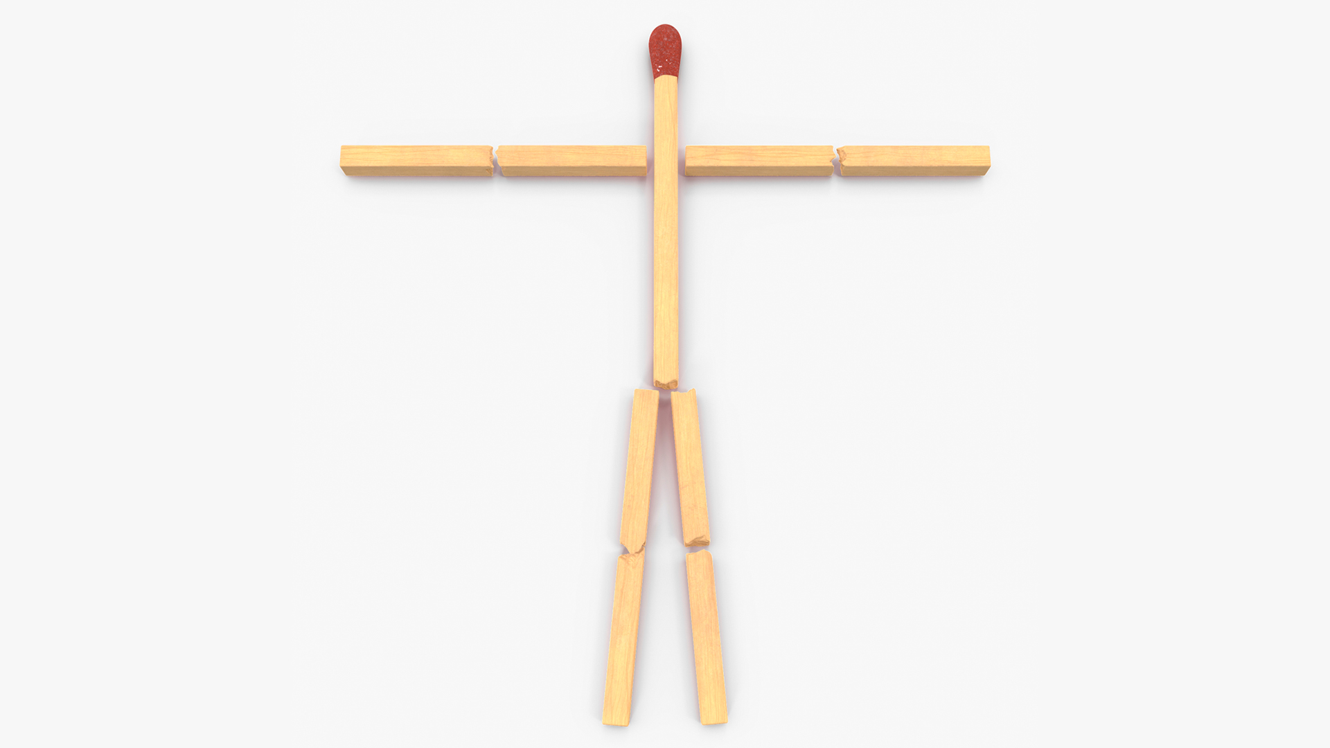 Matchstick Man 3D model