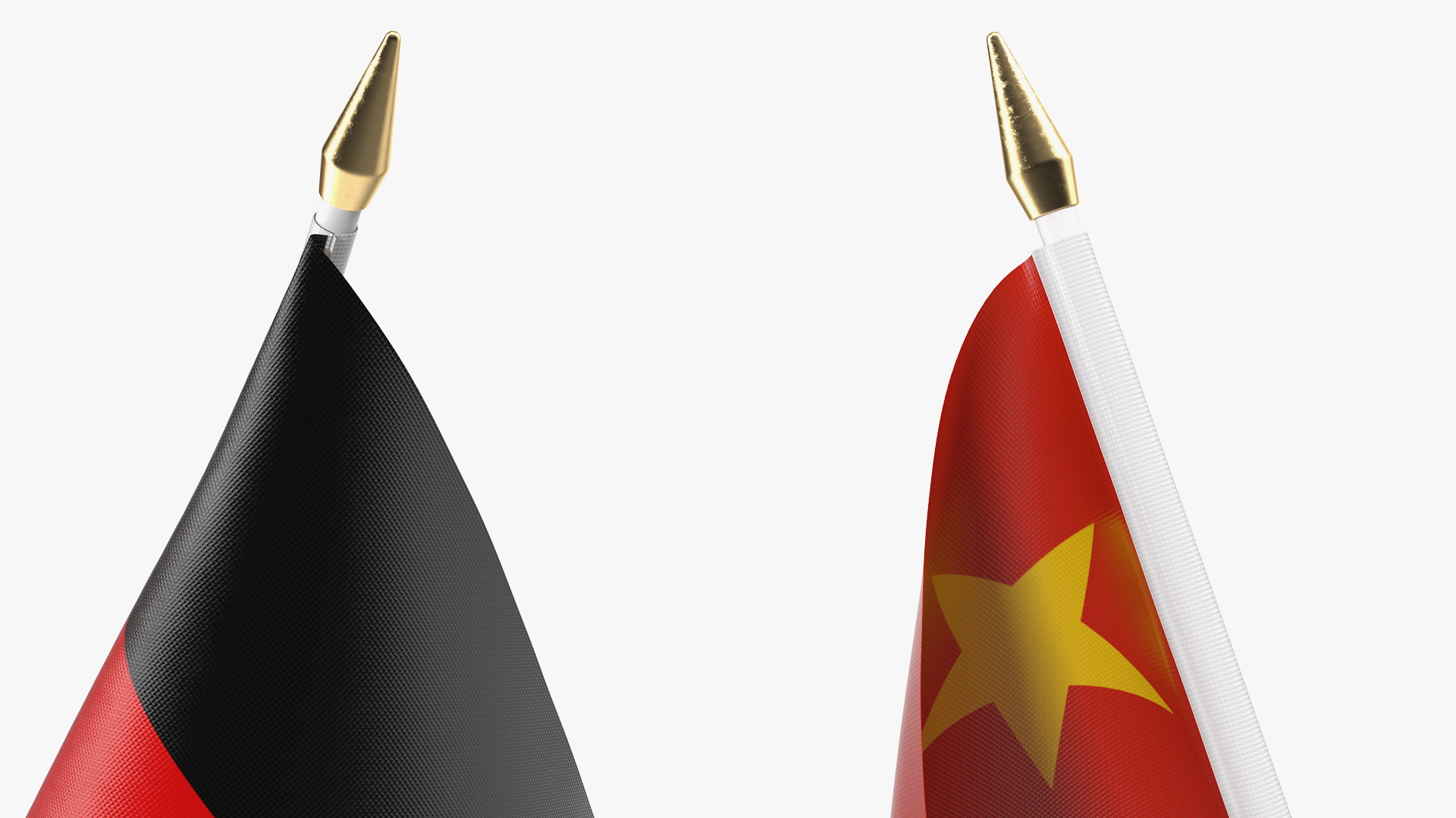 Table Flags Germany and China 3D model