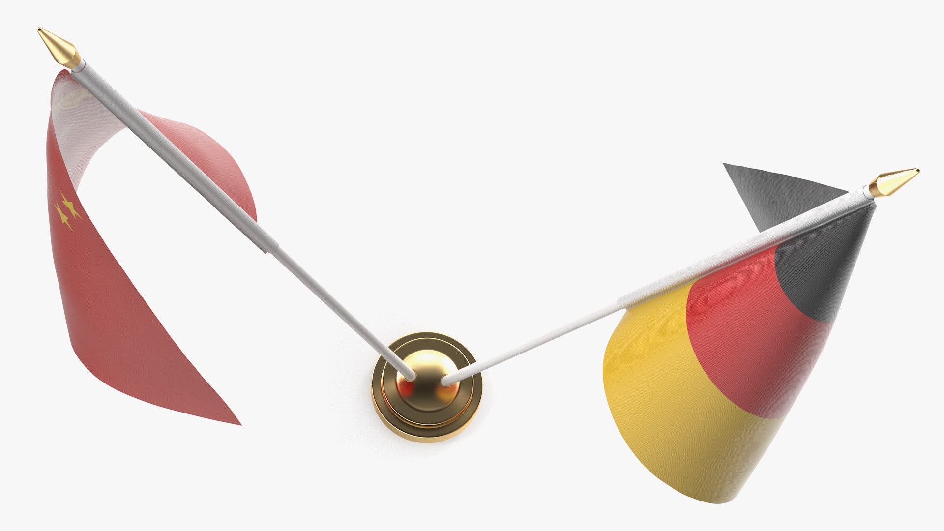 Table Flags Germany and China 3D model