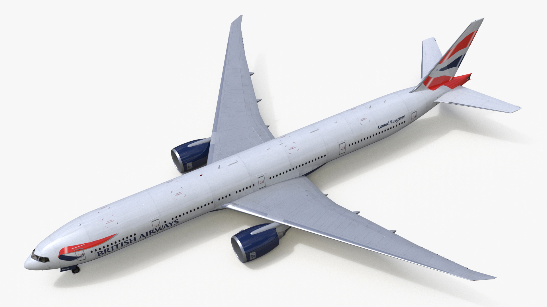 3D Boeing 777 British Airways