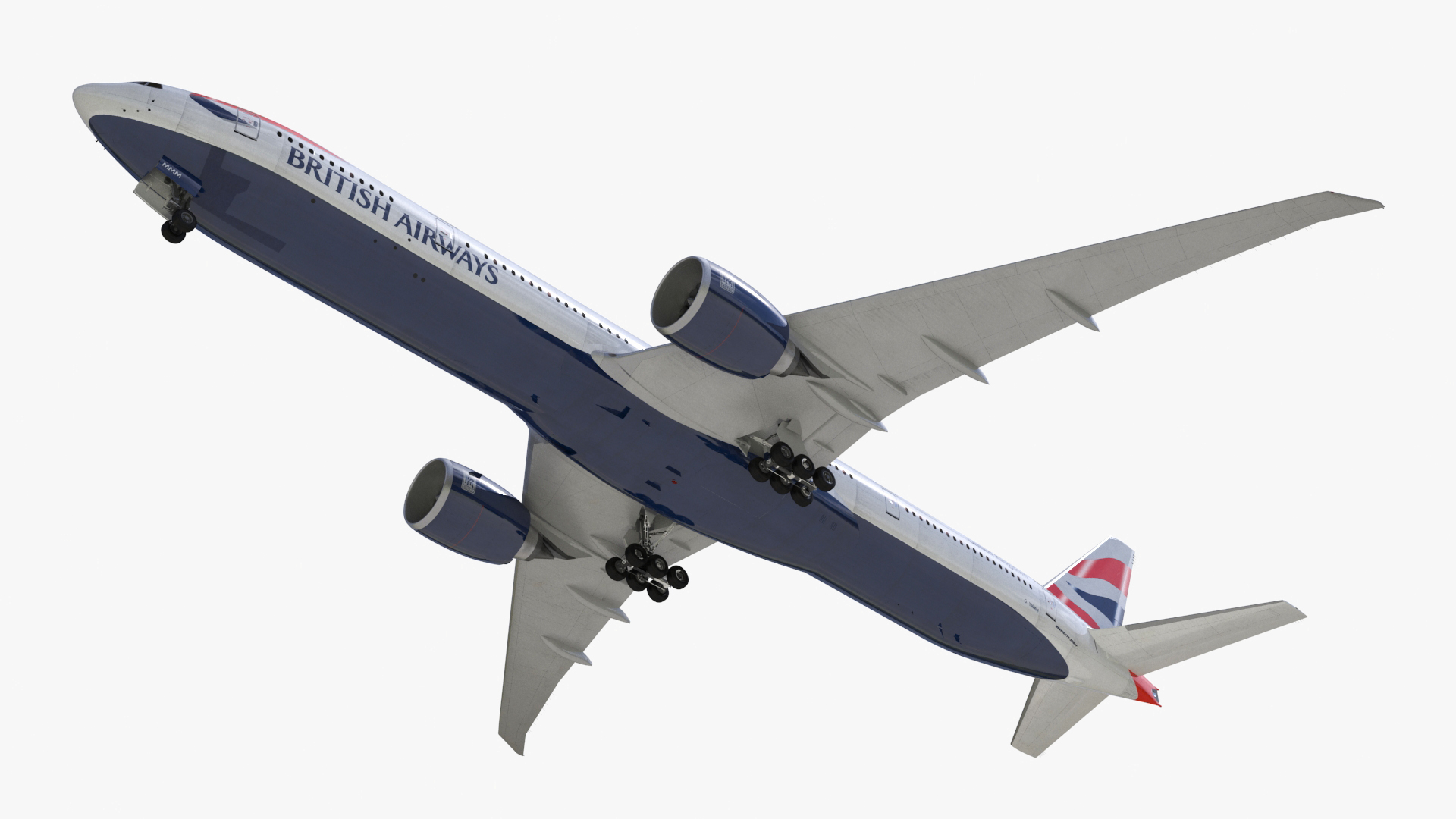 3D Boeing 777 British Airways