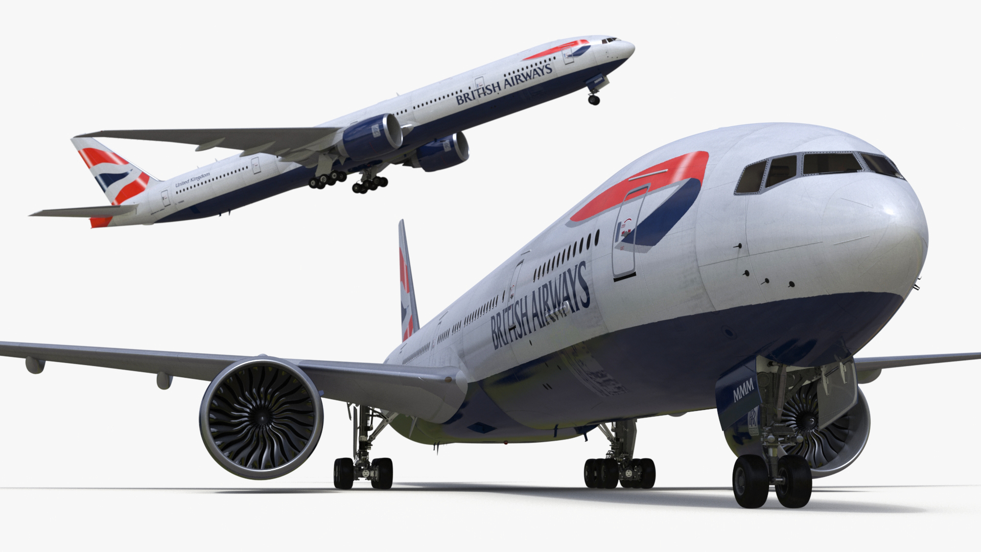 3D Boeing 777 British Airways