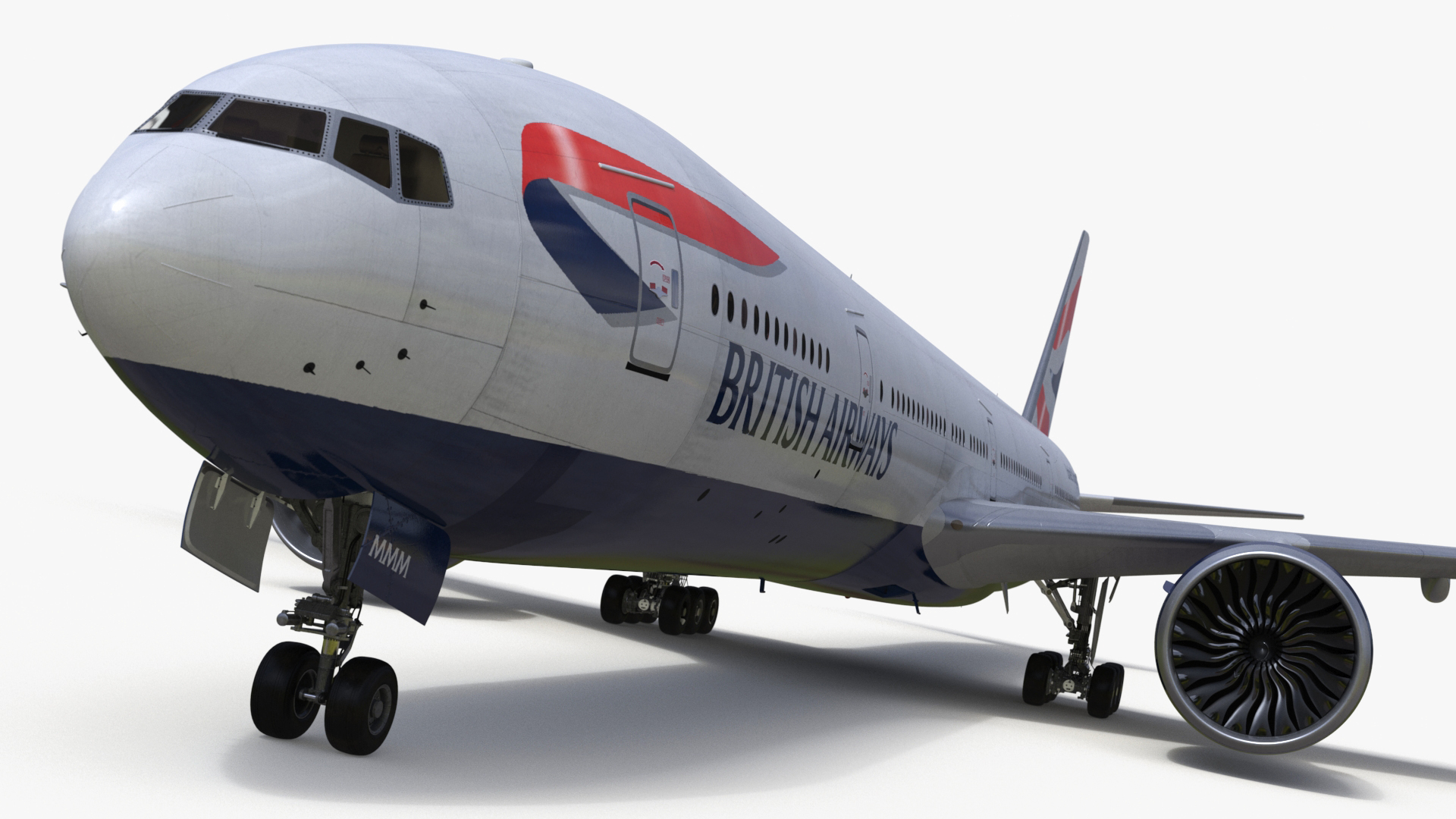 3D Boeing 777 British Airways