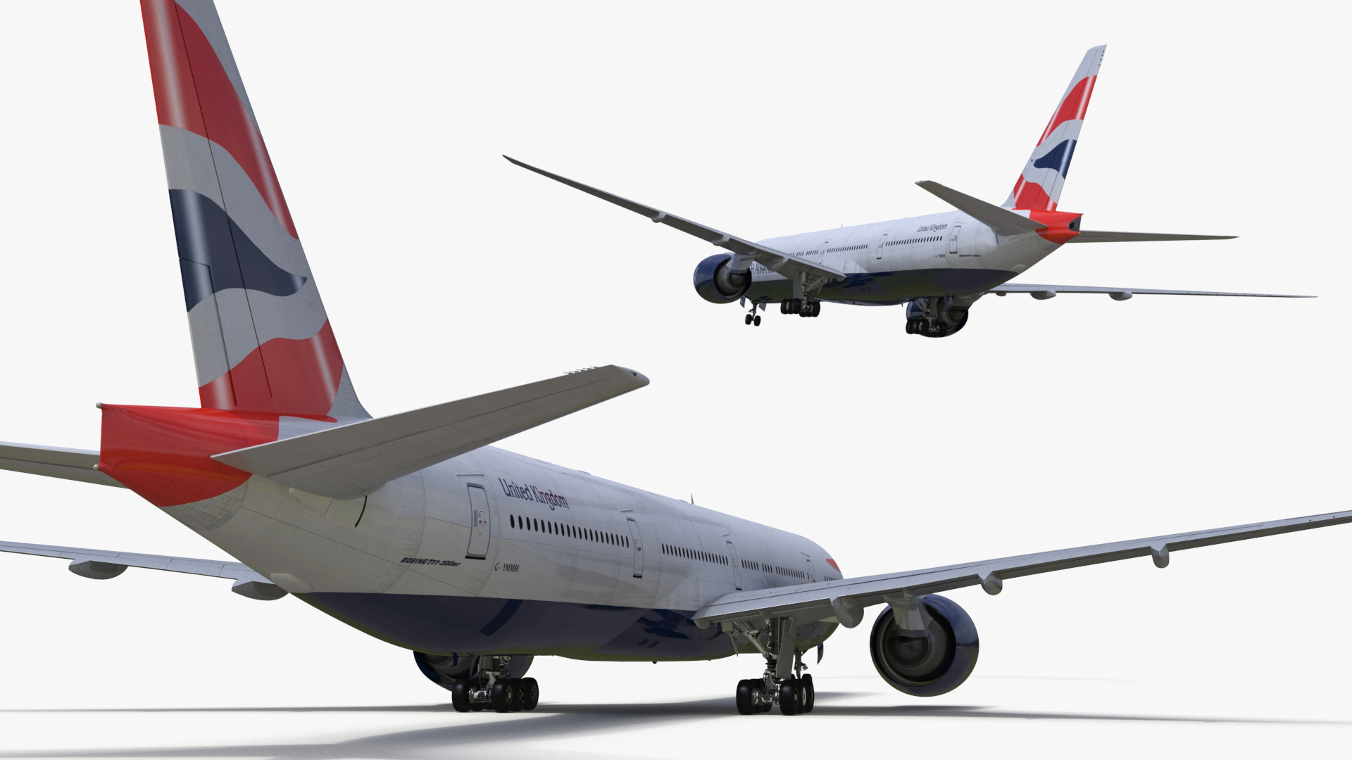 3D Boeing 777 British Airways