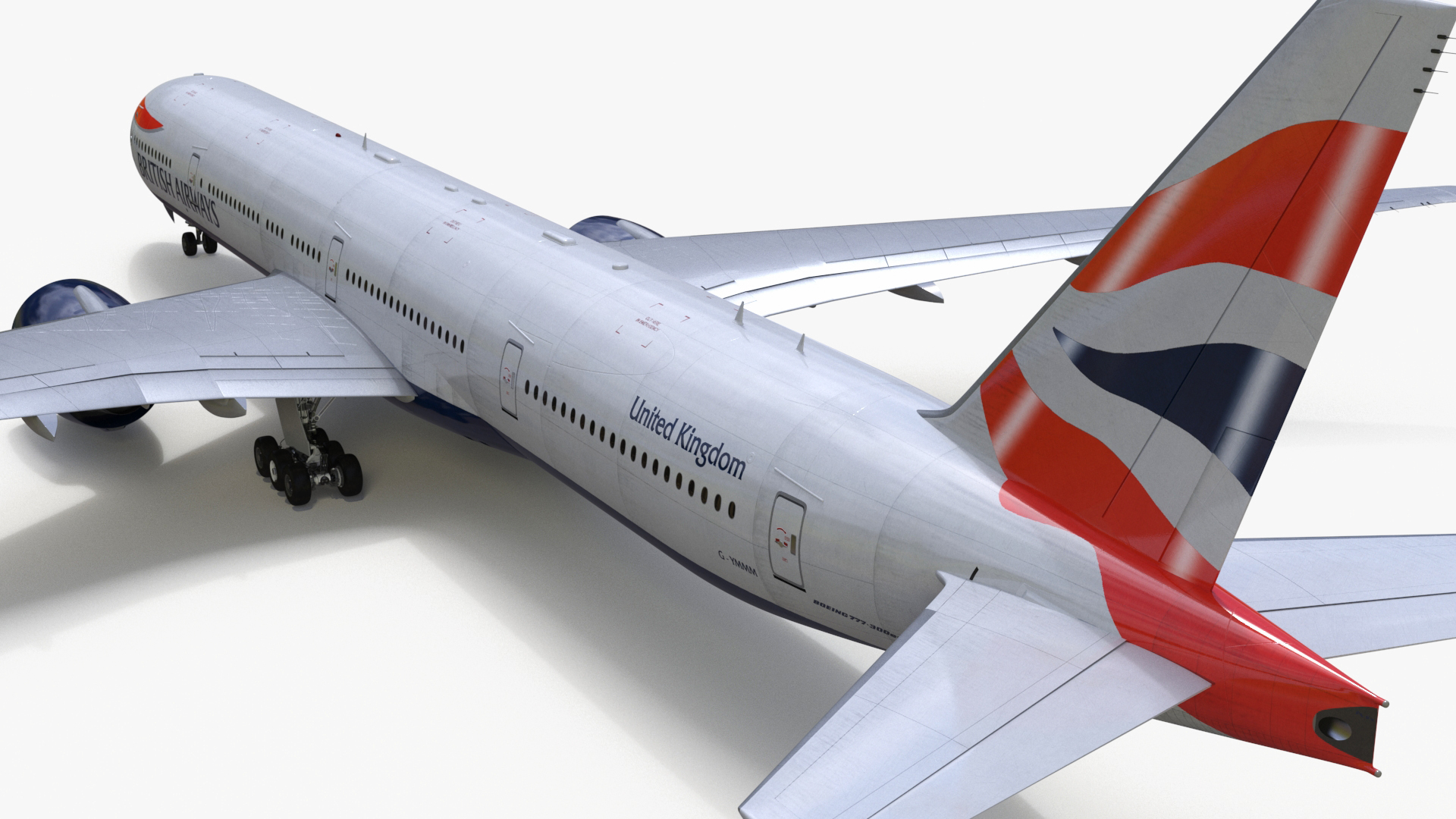 3D Boeing 777 British Airways