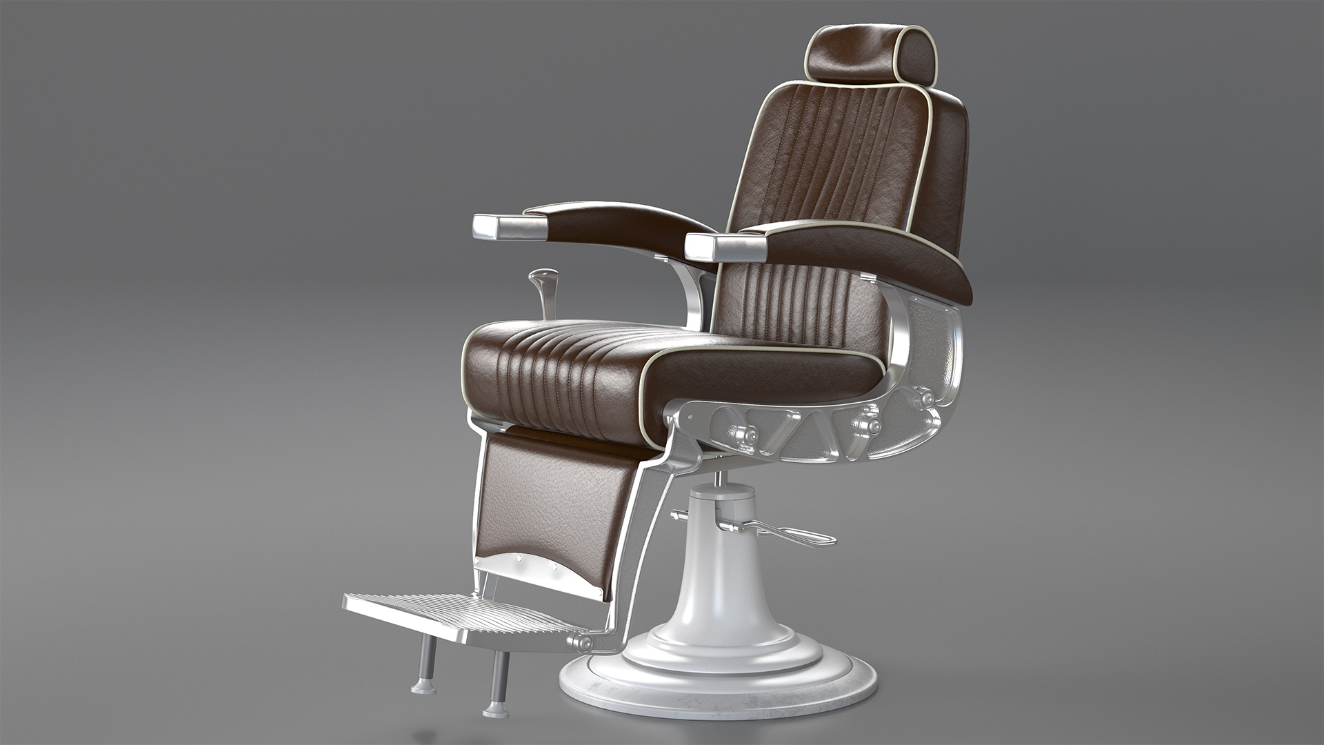 3D model Antique Barber Chair